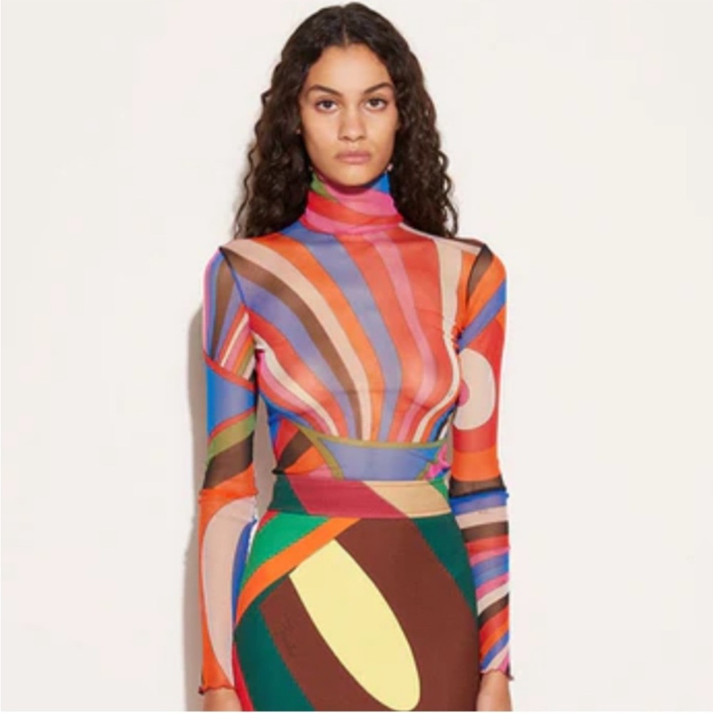 Emilio Pucci abstract print top